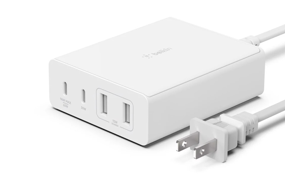 Củ Sạc Nhanh 2 Cổng Belkin 108W Usb - C Chuẩn Pd/Pps