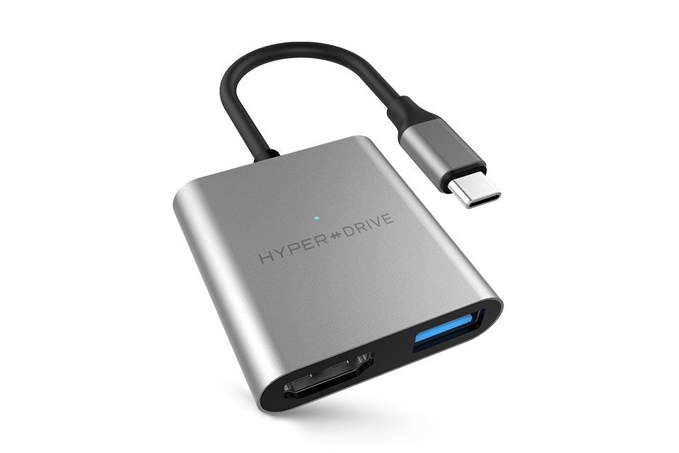 Cáp Hub Usb - C 3 In 1 Hd259A Hyperdrive