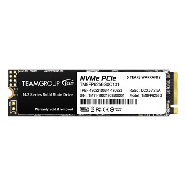 Ổ cứng SSD TeamGroup 256GB MP33 M.2 PCIe Gen3x4 Đọc 1600MB/S - Ghi 1000 MB/s