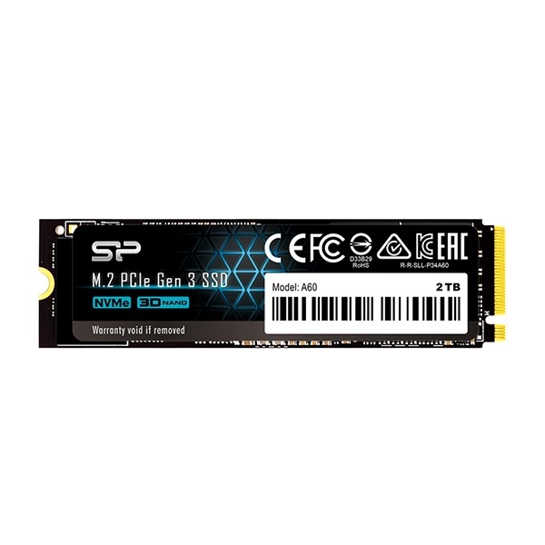 Ổ cứng SSD Silicon Power A60 256GB M.2 NVMe - Đọc: 2200 MB/s - Ghi: 1600 MB/s