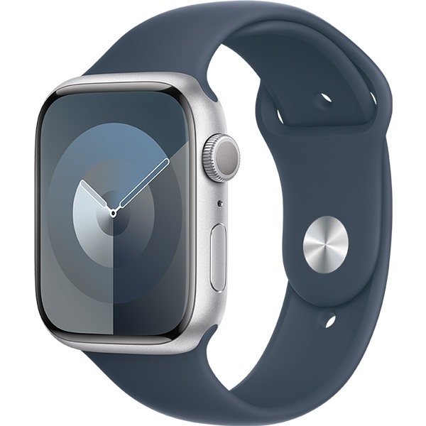 Apple Watch Series 9 GPS 45mm Viền nhôm Dây cao su cỡ S/M