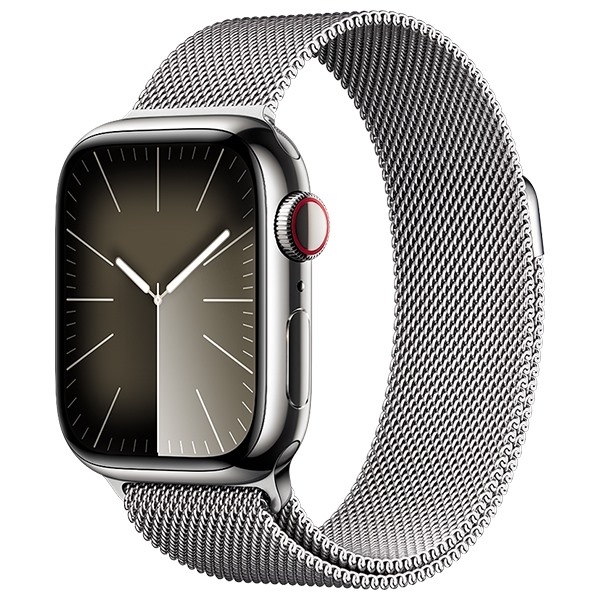 Apple Watch Series 9 GPS + Cellular 41mm Viền thép Dây Milanese thép