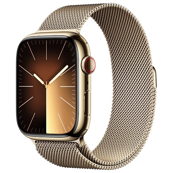 Apple Watch Series 9 GPS + Cellular 45mm Viền thép Dây Milanese thép