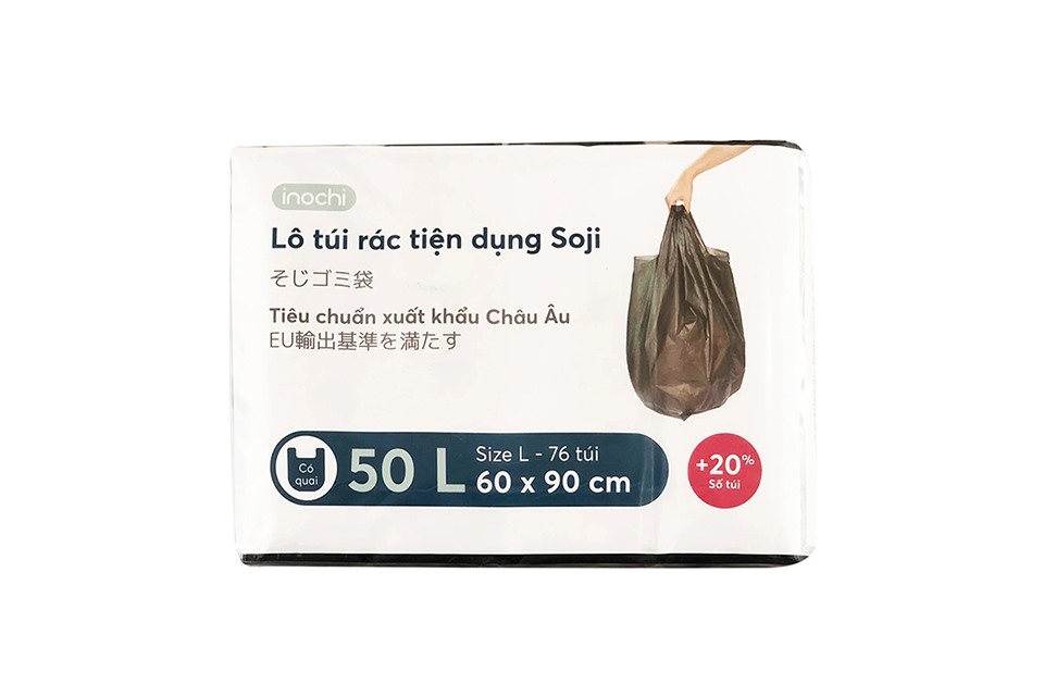 Lô Túi Rác Tiện Dụng Inochi Soji 4 X 50L