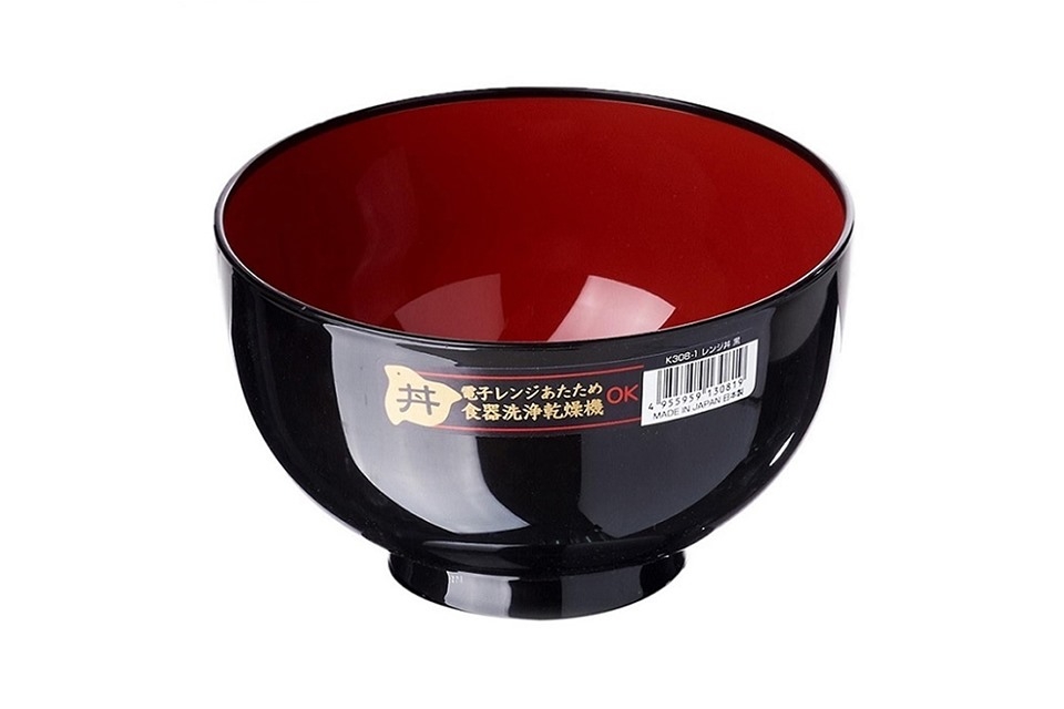 Bát Tô Nakaya 1, 25 Lít - Màu Đen Lòng Đỏ