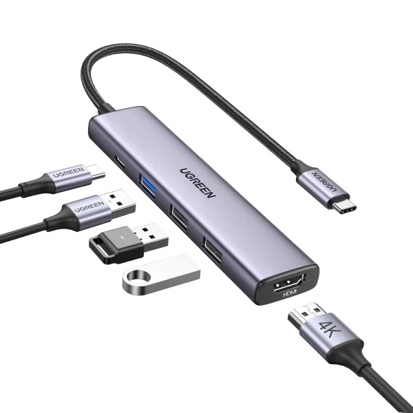 Cáp Hub USB-C to HDMI 5in1 1549 Ugreen