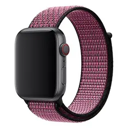 Dây đeo Apple Watch 44mm Pink Blast/True Berry Nike Sport Loop