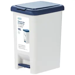 Thùng rác đạp chữ nhật Inochi Hiro 10L Xanh