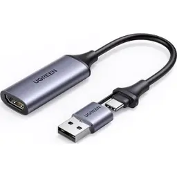 Cáp Hub USB-C to HDMI Ugreen âm dùng ghi hình Livestream (40189)