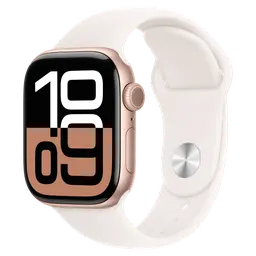 Đồng hồ Apple Watch Series 10 GPS 42mm Viền Nhôm Đen Bóng Dây Cao Su S/M MWWE3SA/A