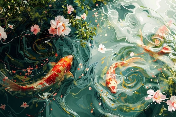 hình nền cá koi 4