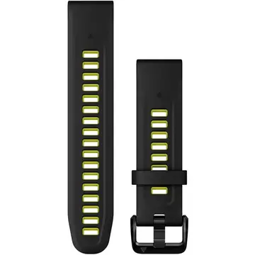Dây thay thế Garmin Quickfit 20mm Đen/Chanh (Black/Lime) Silicone (010-13279-03)
