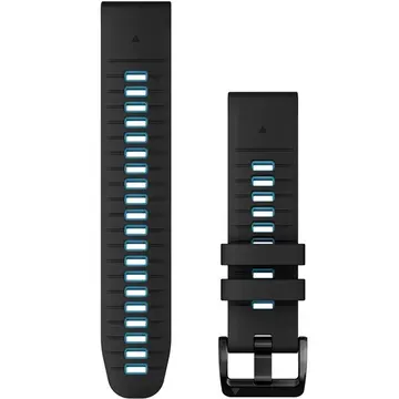 Dây thay thế, Garmin Quickfit 22mm, Đen/Xanh dương (Black/Cirrus) Silicone (010-13280-05)