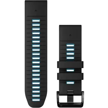 Dây thay thế, Garmin Quickfit 26mm, Đen/Xanh dương (Black/Cirrus) Silicone (010-13281-05)