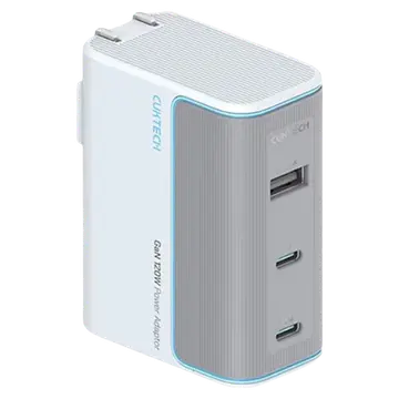 Củ sạc nhanh 3 cổng 100W (2 USB-C + USB-A) GaN AD1003 Cuktech