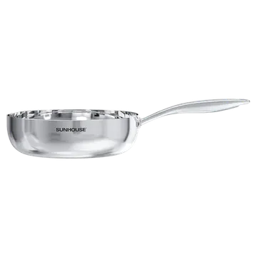 Chảo Inox sâu lòng 3 lớp Sunhouse Healthy IN26M11 26cm