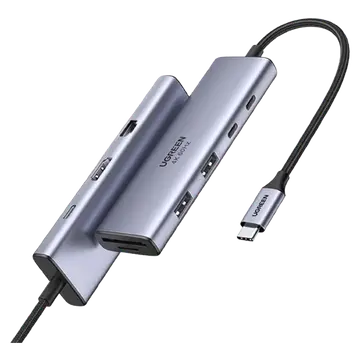 Cáp Hub chuyển đổi USB-C 9 in 1 CM498 Ugreen