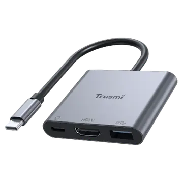 Cáp Hub chuyển đổi USB-C 3 in 1 DS01-05 Trusmi