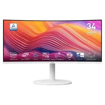 Màn hình cong MSI Modern MD342CQPW 34 inch UWQHD (3440 x 1440)/ VA/ 120Hz/ USB Type-C