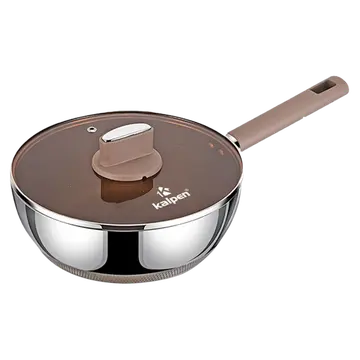 Chảo Inox 304 liền khối chống dính sâu lòng Kalpen Shield TS26 26cm