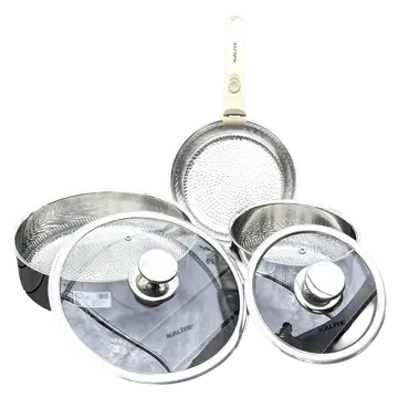 Bộ 2 nồi 1 chảo inox liền khối cán rời Kalite Lumia KCS568