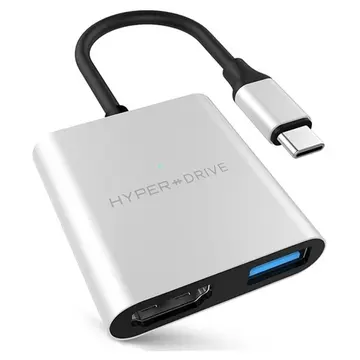 Cáp Hub Type C 3 in 1 HD259A Hyperdrive