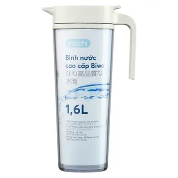 Bình nước cao cấp Inochi Biwa 1.6L Trắng