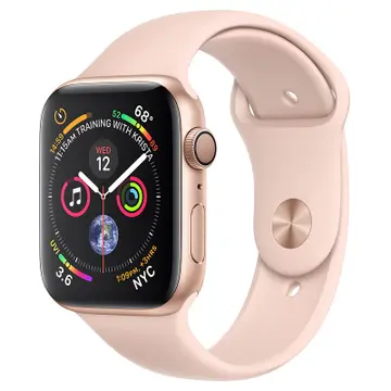 Apple Watch S4 GPS, 40mm viền nhôm vàng dây cao su hồng