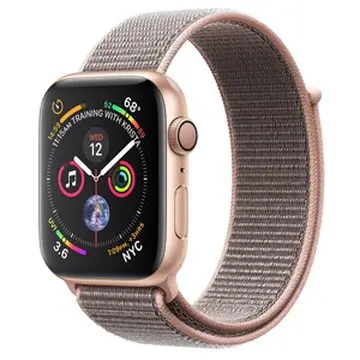 Apple Watch S4 GPS, 40mm viền nhôm vàng dây nylon hồng