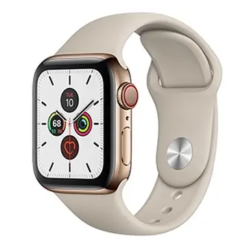 Apple Watch Series 5 GPS + Cellular, viền thép dây cao su