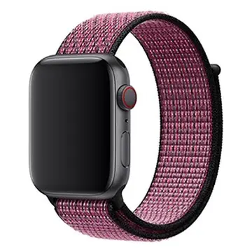 Dây đeo Apple Watch 44mm Pink Blast/True Berry Nike Sport Loop