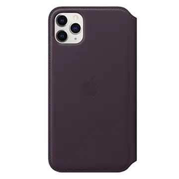 Apple Bao da iPhone 11 Pro Max Leather Folio Aubergine