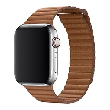 Dây đeo Apple Watch 44mm Saddle Brown Leather Loop Size XL