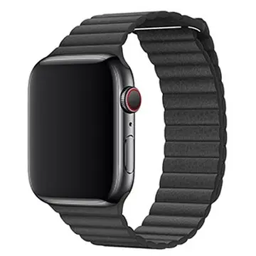 Dây đeo Apple Watch 44mm Black Leather Loop Size XL