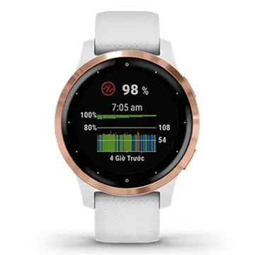 vivoactive 4S, GPS, Wi-Fi, White/Rose Gold, SEA