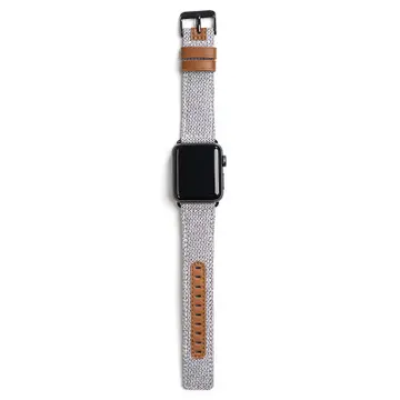 Dây đeo Apple Watch S3/S4/S5 - 40mm Vải sợi Veined Watchband i.Value Rice White