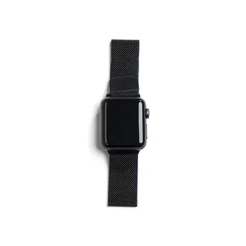 Dây đeo Apple Watch S3/S4/S5 - 40mm Inox Stainless Steel Watchband i.Value Black Đen