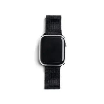 Dây đeo Apple Watch S3/S4/S5 - 44mm Inox Stainless Steel Watchband i.Value Black Đen