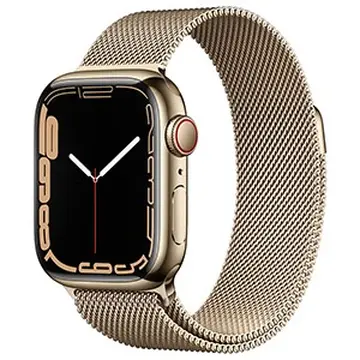 Apple Watch Series 7 GPS + Cellular, viền thép dây thép