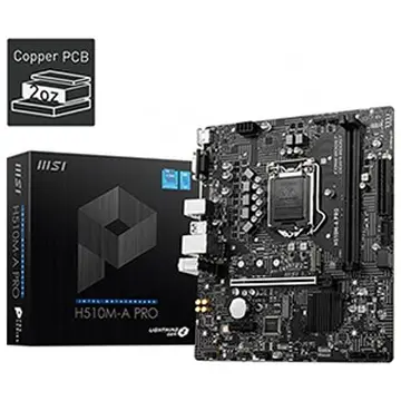 Mainboard MSI H510M PRO ( LGA 1200 - m-ATX Form Factor - DDR4 )