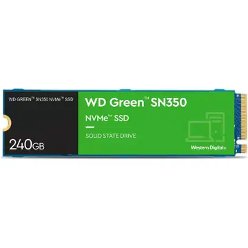 Ổ Cứng SSD WD 240 GB M.2 NVMe Đọc: 2400 MB/s - Ghi: 1650 MB/s (SN350 Green)