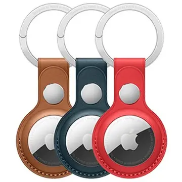 Dây Đeo AirTag Leather Key Ring