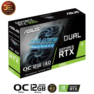 Card đồ họa Asus DUAL RTX 3060 O12G V2