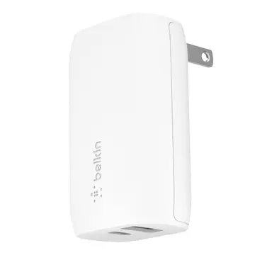 Adapter sạc nhanh 2 cổng Belkin 37W (USB-C PD 25W + USB-A 12W)