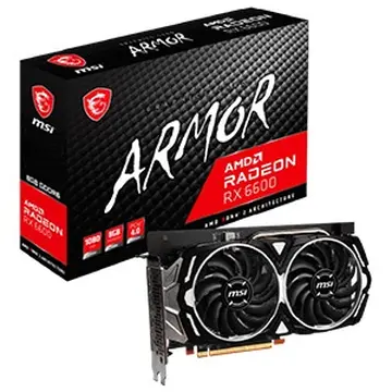 Card đồ hoạ MSI Radeon RX 6600 ARMOR - 8GB GDDR6 - 128 bit