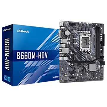 Mainboard ASROCK B660M-HDV ( LGA1700 - Micro ATX Form Factor - DDR4 )