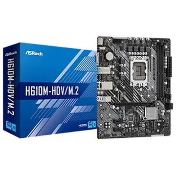 Mainboard ASROCK H610M-HDV/M2 ( LGA1700 - Micro ATX Form Factor - DDR4 )