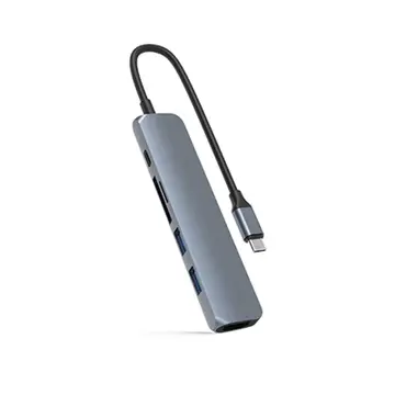 Cáp Hub Usb-C 6 in 1 Hyperdrive HD22E