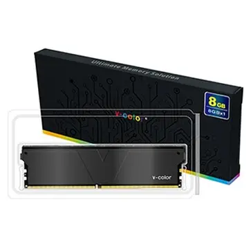 RAM Desktop V-Color Skywalker Plus  8 GB - DDR4 - 3200 MHz - Black