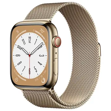 Apple Watch Series 8 GPS + Cellular, viền thép dây thép